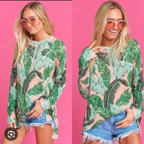 Show Me Your MuMu Tops - Mumu Bonfire Sweater in Beverly Barbie